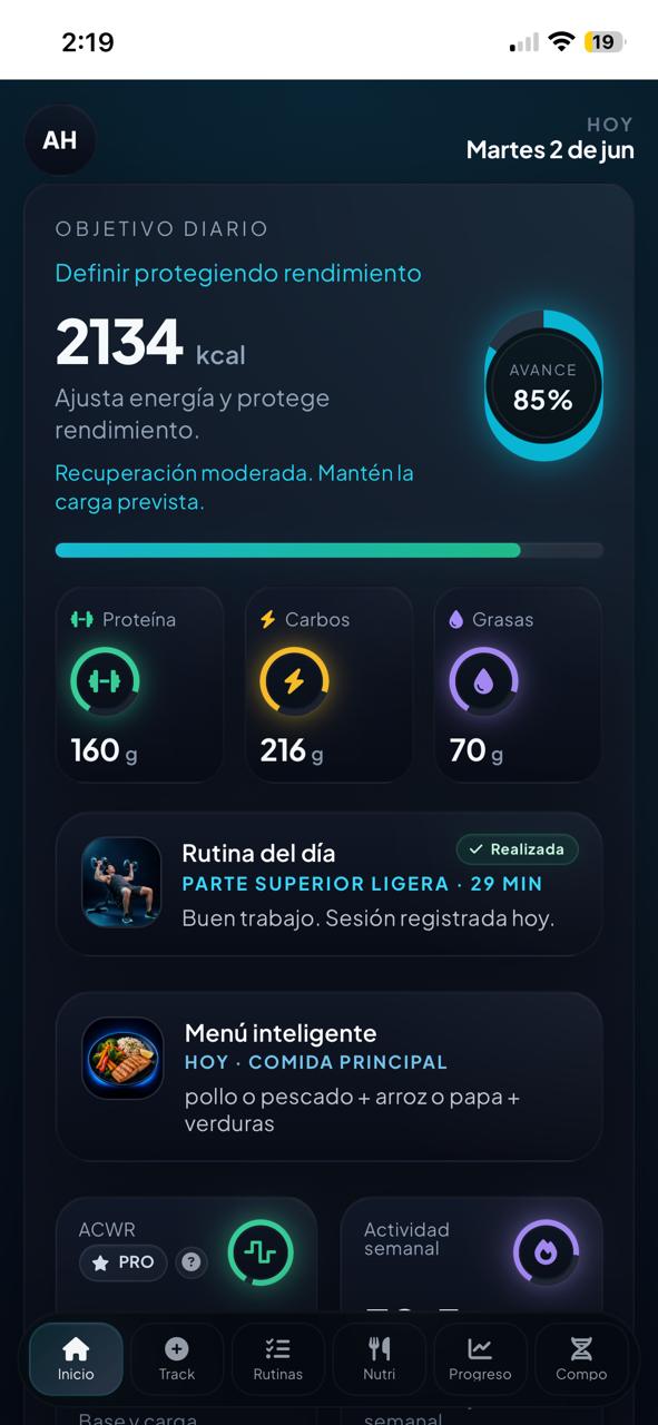 Dashboard LifeFit